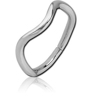 SURGICAL STEEL SEAMLESS RING - BENDED
