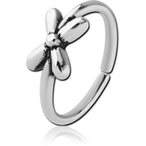 SURGICAL STEEL SEAMLESS RING - FLOWER