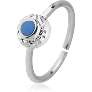 SURGICAL STEEL SEAMLESS RING WITH ENAMEL - APOSTROPHE