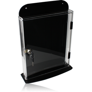 DISPLAY-ACRYLIC LOCK BOX FOR 80 CLIPS 28X37.3X4.5CM