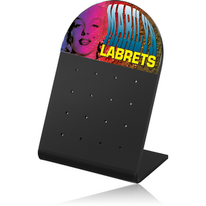 ACRYLIC DISPLAY FOR 16 INTERNAL LABRETS WITH STICKER176