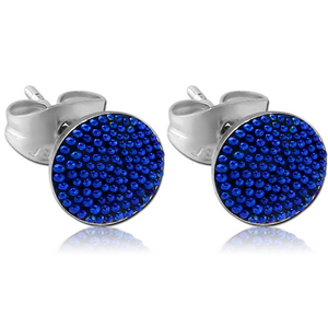 STERLING SILVER 925 MULTICOLOUR BALLS EAR STUDS PAIR