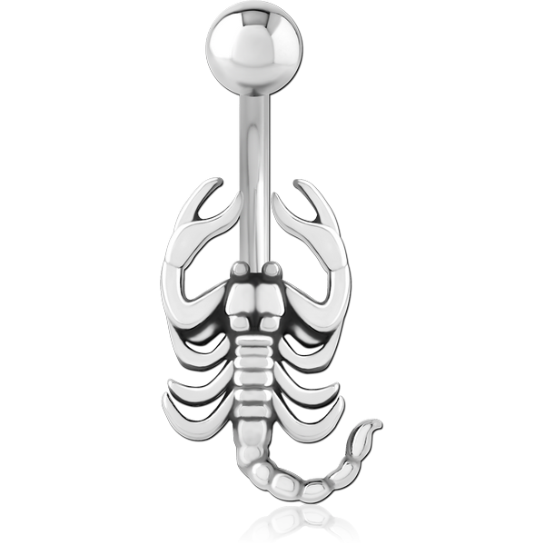 SURGICAL STEEL NAVEL BANANA