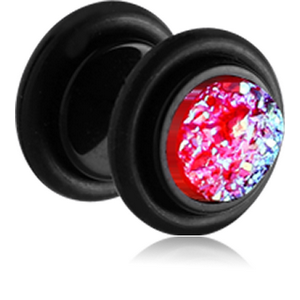UV ACRYLIC DRUSY RESIN FAKE PLUG