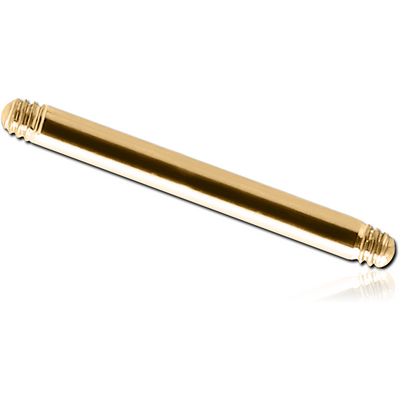GOLD PVD 18K COATED SURGICAL STEEL BARBELL PIN