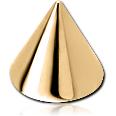 GOLD PVD 18K COATED SURGICAL STEEL CONE