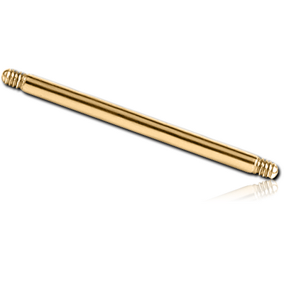 GOLD PVD 18K COATED SURGICAL STEEL MICRO BARBELL PIN
