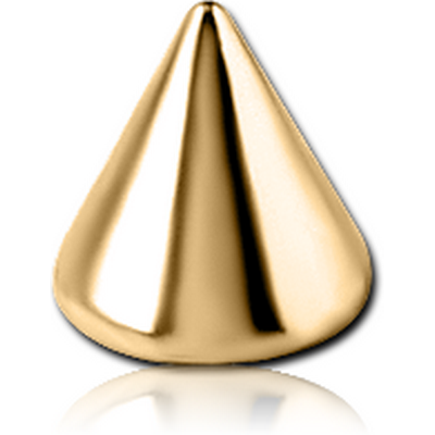 GOLD PVD 18K COATED SURGICAL STEEL MICRO CONE