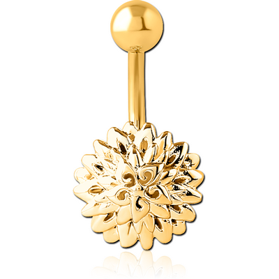 GOLD PVD COATED BRASS NAVEL BANANA