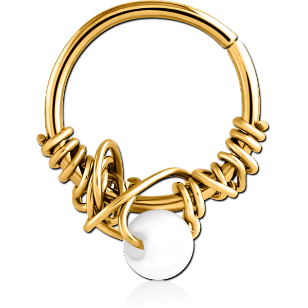 GOLD PVD COATED SURGICAL STEEL SEAMLESS RING