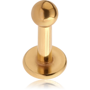 GOLD PVD COATED SURGICAL STEEL LABRET