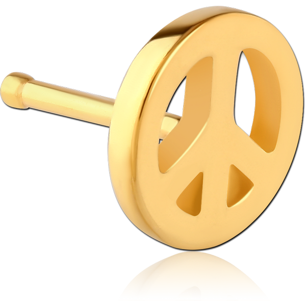 GOLD PVD COATED SURGICAL STEEL NOSE BONE