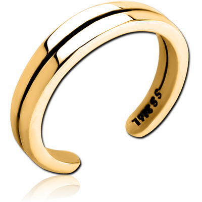 GOLD PVD COATED SURGICAL STEEL OPEN RING - OPEN RING