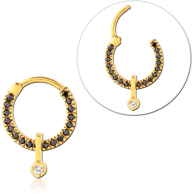 GOLD PVD COATED SURGICAL STEEL JEWELLED MULTI PURPOSE CLICKER