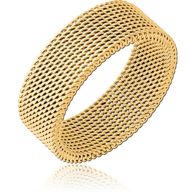 GOLD PVD COATED STAINLESS STEEL RING
