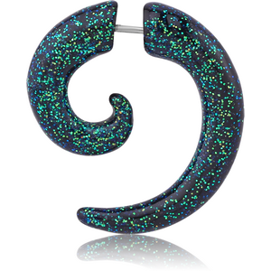 UV ACRYLIC GLITTERING FAKE SPIRAL