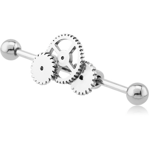 SURGICAL STEEL WHEEL INDUSTRIAL BARBELL