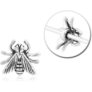 SURGICAL STEEL ADJUSTABLE SLIDING CHARM FOR INDUSTRIAL BARBELL - FLY