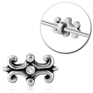 SURGICAL STEEL ADJUSTABLE SLIDING CHARM FOR INDUSTRIAL BARBELL