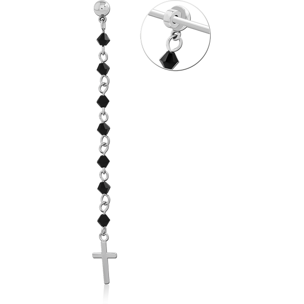 SURGICAL STEEL ADJUSTABLE SLIDING CHARM FOR INDUSTRIAL BARBELL