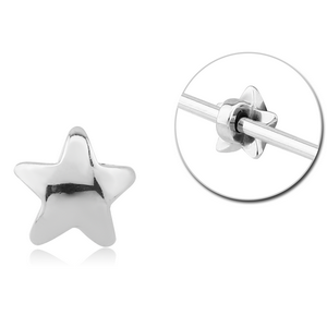 SURGICAL STEEL ADJUSTABLE SLIDING CHARM FOR INDUSTRIAL BARBELL - STAR