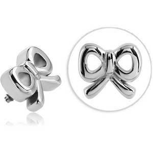 SURGICAL STEEL ATTACHMENT FOR 1.6MM INTERNALLY THREADED PINS - BOW TIE