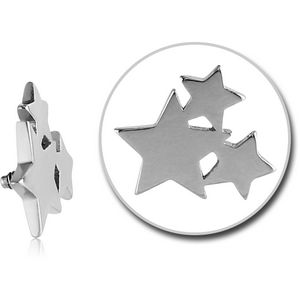 SURGICAL STEEL ATTACHMENT FOR 1.6MM INTERNALLY THREADED PINS - THREE STARS