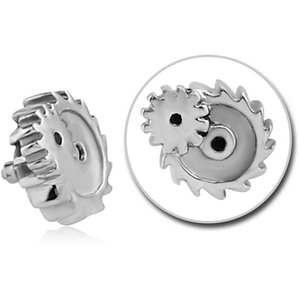 SURGICAL STEEL ATTACHMENT FOR 1.6MM INTERNALLY THREADED PINS - STEAMPUNK