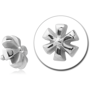 SURGICAL STEEL ATTACHMENT FOR 1.6MM INTERNALLY THREADED PINS - ASTERISK