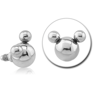 SURGICAL STEEL ATTACHMENT FOR 1.6MM INTERNALLY THREADED PINS - BALLS HEAD