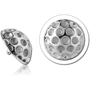 SURGICAL STEEL ATTACHMENT FOR 1.6MM INTERNALLY THREADED PINS - HAMMERED TEXTURE
