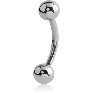 SURGICAL STEEL INTERNALLY THREADED CURVED MICRO BARBELL