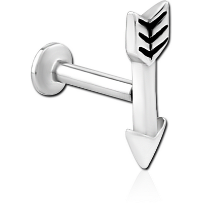 SURGICAL STEEL INTERNALLY THREADED MICRO LABRET - AROW