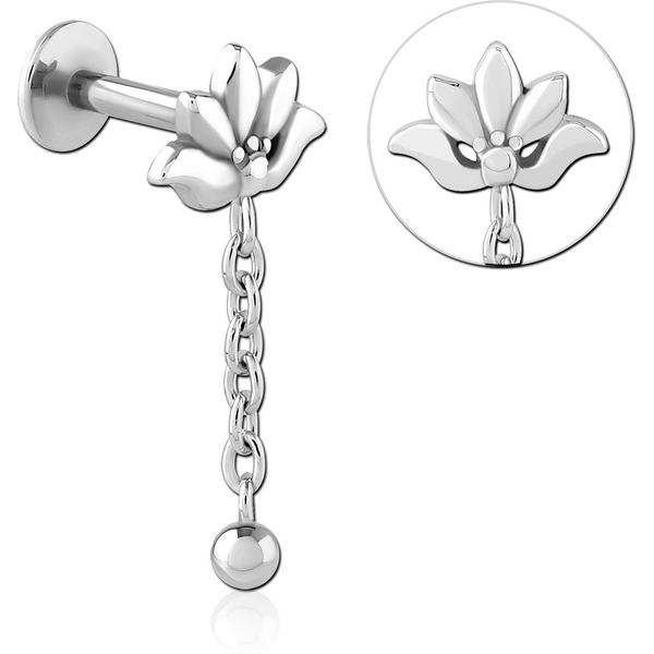 SURGICAL STEEL INTERNALLY THREADED MICRO LABRET