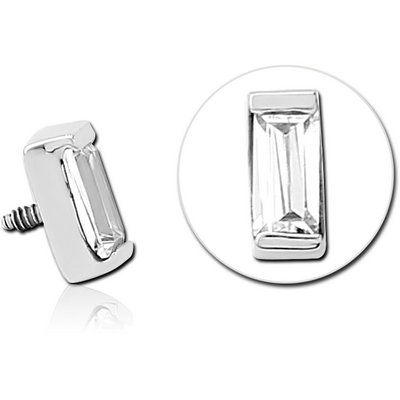 SURGICAL STEEL JEWELLED MICRO ATTACHMENT FOR 1.2MM INTERNALLY THREADED PINS