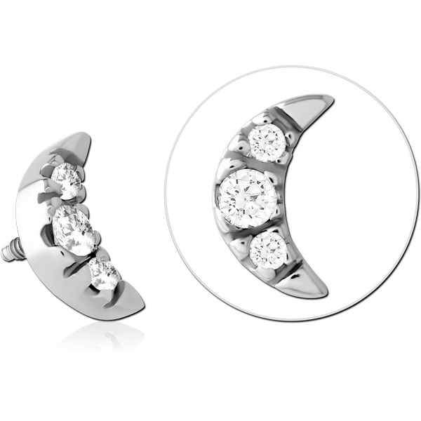 SURGICAL STEEL JEWELLED MICRO ATTACHMENT FOR 1.2MM INTERNALLY THREADED PINS