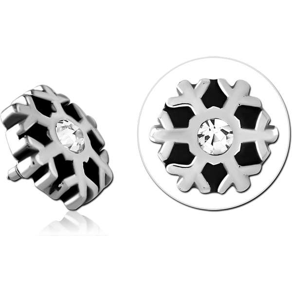 SURGICAL STEEL JEWELLED MICRO ATTACHMENT FOR 1.2MM INTERNALLY THREADED PINS