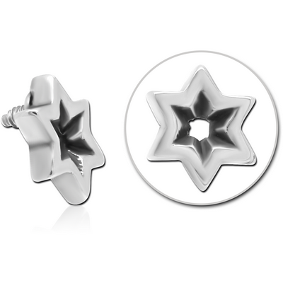 SURGICAL STEEL MICRO ATTACHMENT FOR 1.2MM INTERNALLY THREADED PINS - STAR INDENT