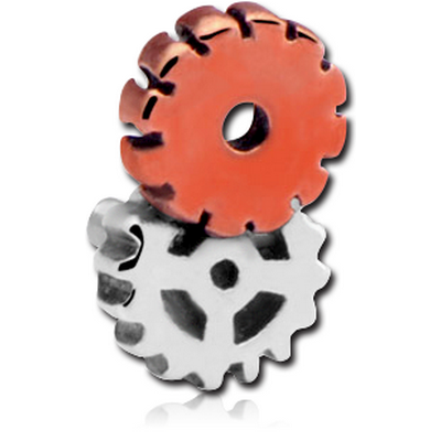 SURGICAL STEEL MICRO ATTACHMENT WITH COPPER PART FOR 1.2MM INTERNALLY THREADED PINS - STEAMPUNK