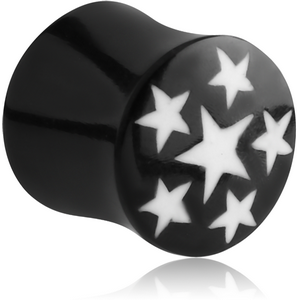 ORGANIC HORN PLUG DOUBLE FLARED - STARS