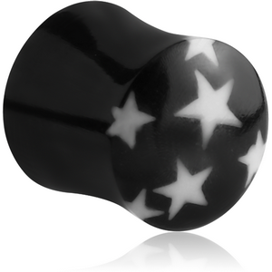 ORGANIC HORN PLUG DOUBLE FLARED - STARS