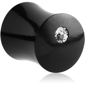 ORGANIC HORN PLUG DOUBLE FLARED OFFSET JEWEL