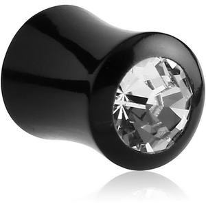 ORGANIC HORN PLUG JEWELLED DOUBLE FLARED
