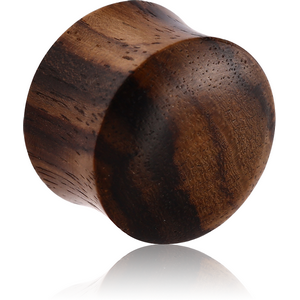 ORGANIC WOODEN PLUG BLACK -SONO DOUBLE FLARED