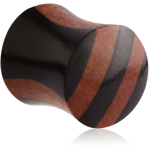 ORGANIC IRON PLUG DOUBLE FLARED - -SAWO STRIPES