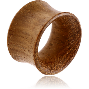 ORGANIC WOODEN TUNNEL TEAK DOUBLE FLARED THIN