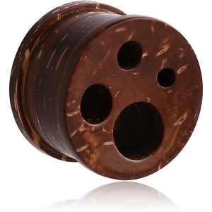 ORGANIC WOODEN PLUG TEAK PAW RIDGED