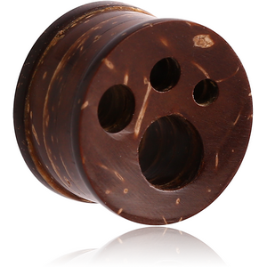 ORGANIC COCONUT SHELL PLUG PAW RIDGED