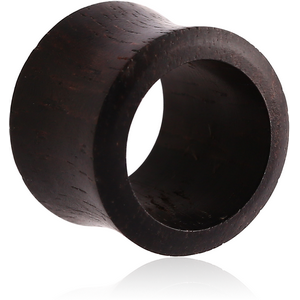 ORGANIC WOODEN TUNNEL DOUBLE FLARED EBONY