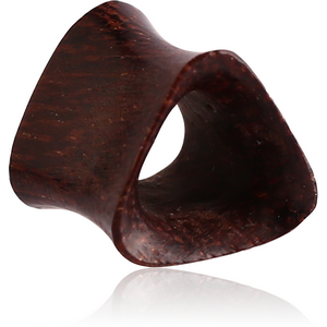 ORGANIC WOODEN TUNNEL TAMARIND DOUBLE FLARED TRIANGULAR